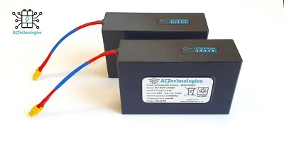 Toslon X Boot Ersatz Lithium Batterien Set 2* 17500MAh Bait Boat ALTechnologies - Bild 1 von 4