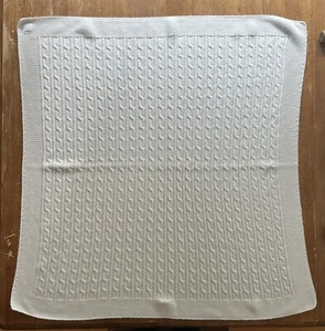 GAP White Baby Security / Receiving Blanket 32x34” - Pre-Owned - Picture 1 of 2