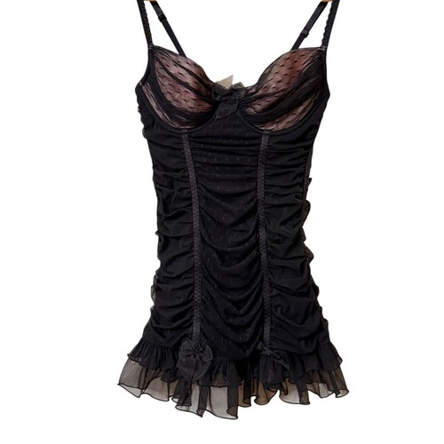 UNDERCOVER Y2K Victoria's Secret 34C Mini Abito Fairy Grunge Lingerie Sexy Piccole Cose