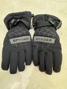 Spyder Boys’ Black Overweb Insulated Gloves Winter Ski Snowboard Size Small - Picture 1 of 8