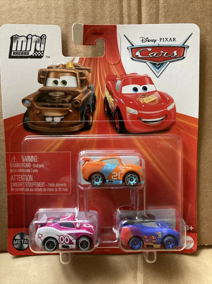 DISNEY CARS мини гонщиков набор из 3 - Ryan внутри Laney, Barry DePedal и Flip Dover - Изображение 1 из 2