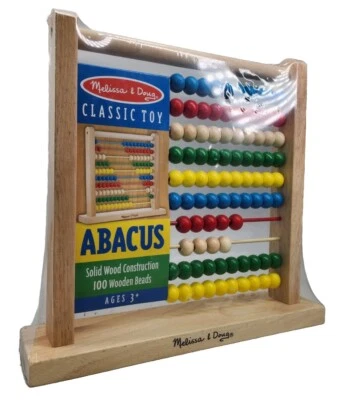 Melissa & Doug juguete clásico ábaco de madera 100 camas de madera  Foto 1 de 4