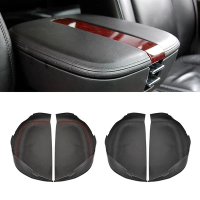 For 2007-2008 Cadillac Escalade-Leather Center Console Lid Cover-Armrest Trims - Image 1 of 4