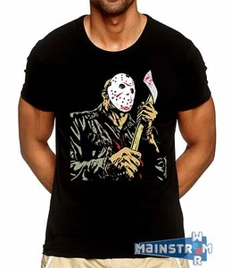 JASON VOORHEES FRIDAY THE 13TH FRIDAY THE 13TH CAMP CRYSTAL LAKE T-SHIRT - Picture 1 of 4