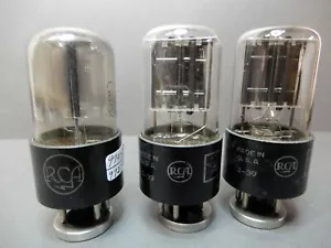 Tubos de vacío RCA 6X5GT (3) logotipo de albóndiga Amplitrex probado y garantizado - Imagen 1 de 4