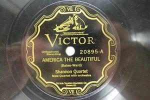 Shannon Quartet - VICTOR 20895 - America The Beautiful & Stars Of The Summer - Picture 1 of 4