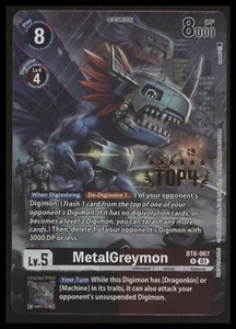Digimon - MetalGreymon - 3-On-3 November 2023 - Top 4 - BT8-067 - NM #2 - Bild 1 von 2
