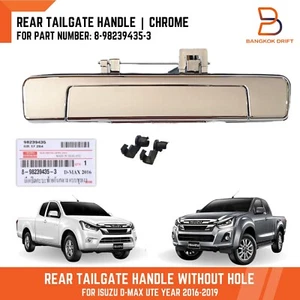 Rear Tailgate Handle Chrome No Key Hole For Isuzu D-Max UTE 16-19 8982394353 - Picture 1 of 7