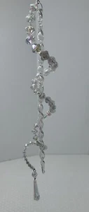 Vintage 12” Icicle W/ Snowdrop Holiday Christmas Tree Ornament With Tags - Picture 1 of 13