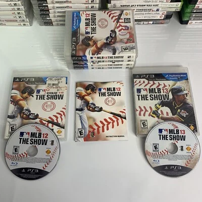 MLB 12: The Show & MLB 13: The Show  (Sony PlayStation 3) PS3 2 Game Lot CIB - Image 1 of 4
