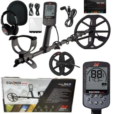 Minelab Equinox 900 Metal Detector Multi-IQ Waterproof Detector w/11" + 6" Coil - Image 1 of 4