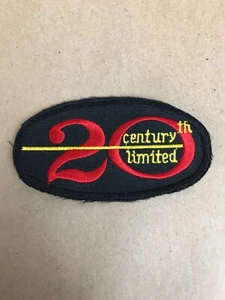 Vtg 20th Century Limited Railway Embroidered Sew On Patch Railroad Train Badge - Picture 1 of 4