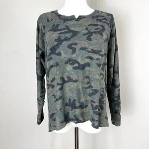 Michael Stars Shirt Madison Brushed Camo Soft Fleece Long Sleeve Size SP NEW - Picture 1 of 9