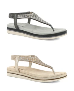 INBLU Sandali donna infradito bassi legger da infilare slipon elastico posterior - Foto 1 di 15