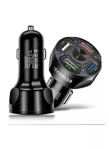 FAST CAR CHARGER 4 USB Port 12V/32V Fast Adapter 7A Universal Socket Adapter - Picture 1 of 5