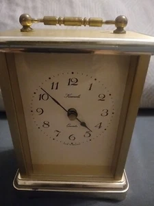Kienzle Vintage Gold Carriage Clock (Made in Germany) Not Working Parts Only - Picture 1 of 3