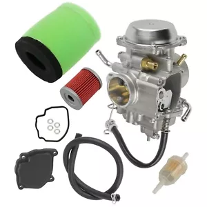 Carburetor w/Air & Oil Filter For Suzuki Quadrunner 250 LTF250 2x4 4x4 1988-1996 - Picture 1 of 7