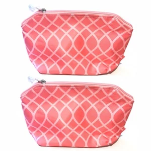 SHISEIDO Pouch Makeup Cosmetic Bag lot 2 pink - Picture 1 of 5