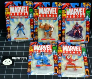 Marvel Heroes Miniature Poseable 2.5" Action Figures Lot Of 5 - Spider-Man + 4 - Picture 1 of 7