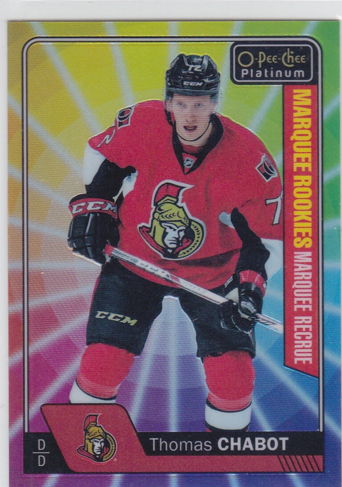 16/17 PLATINUM..THOMAS CHABOT..COLOR WHEEL..MARQUEE ROOKIES..# 174..SENATORS - Image 1 of 1