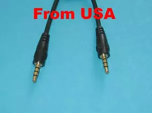 5 Pcs 12 inch 3.5mm Stereo TRS TRRS Male to Male Molded Short Jumper Audio Cable - Picture 1 of 1
