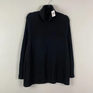 J Jill Wearever Rollkragenpullover Gr. XL schwarz Pullover Baumwollmischung - Bild 1 von 11