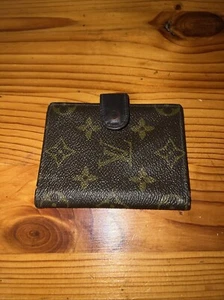 Vintage Louis Vuitton Wallet Billfold Snap Case Business Credit Card Holder USA - Picture 1 of 13