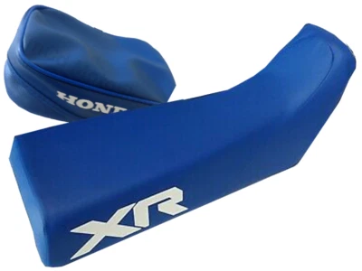 Capa de assento + bolsa traseira compatível com Honda Xr 350 XR350R Design 1985 85 couro sintético - Imagem 1 de 4
