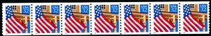Flag Over Porch W/A Dated Red 1995 Shiny Gum PNC7 PL 11111 Scott's 2913 - Picture 1 of 2