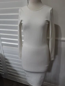 Mossman White Backless Dress 10 - Picture 1 of 8