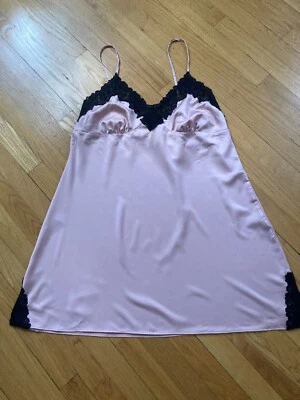 Camisón AMBRIELLE Rubor/Desnudo Negro Encaje Talla XL Sedoso/Brillante Foto 1 de 4