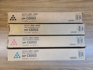 SET RICOH MP C6003 SAVIN LANIER 8411849/841850/841851/841852 OEM Toner Cartridge - Picture 1 of 3