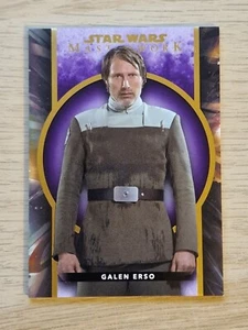 2022 Star Wars Masterwork - Galen Erso 20/50 - Purple Parallel - Picture 1 of 2