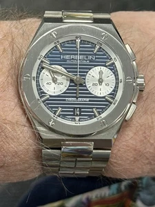 HERBELIN CAP CAMARAT 42mm Chronograph 245B25 FULL SET Worn 7 Times - MRSP £2339! - Picture 1 of 4