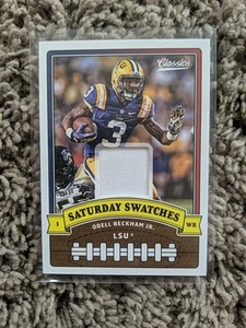 🔥2018 Panini Classics #22-Odell Beckham Jr.-Saturday Swatches LSU Patch🔥 - Picture 1 of 2