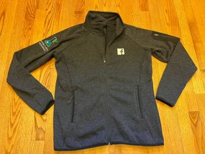 FACEBOOK Logo Reißverschluss PULLOVER FLEECEJACKE Herren Medium grau Daten Mitarbeiter nur $ 80 - Bild 1 von 16