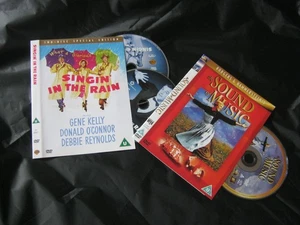 #320 ☆☆ Singin in the Rain (1952) ☆ DVD ☆☆ The Sound of Music (1965) - No Cases - Picture 1 of 2
