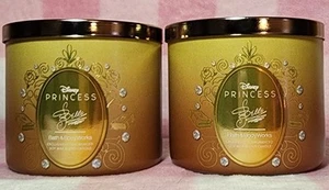 Bath & Body Works × Disney Princesses Belle Candele Set di due - NUOVO - Foto 1 di 4