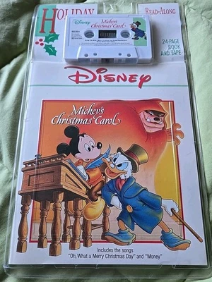 DISNEY Mickey's Christmas Carol CASSETTE/BOOK Read-along  NEW - Image 1 of 4