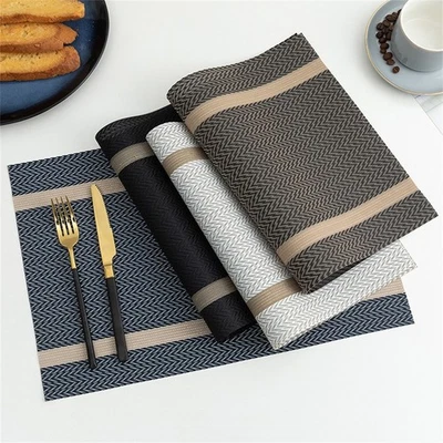 Tidy Up with Set of 6 Heat Resistant Placemats for Tables Size 45x30cm - Image 1 of 4