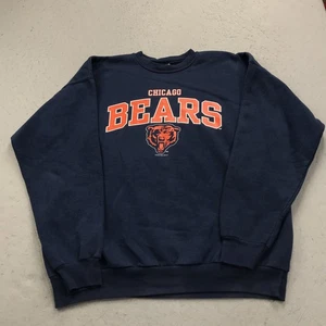 VINTAGE Chicago Bears Sweatshirt Herren XL blau Hanes Crewneck NFL Fleece 90s - Bild 1 von 9