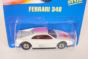HOT WHEELS SPEED POINTS CARD COLLECTOR # 175 WHITE FERRARI 348 SHO CHO - Picture 1 of 2