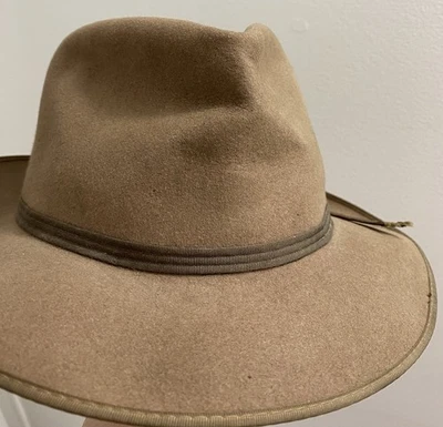 vintage STEVENS cowboy hat western fedora size 7 project - Image 1 of 4