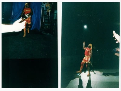 2x Fotos de fotografía de fan de Hulk Hogan 5x7 Worcester MA 2002 5 de mayo House Show WWF Foto 1 de 3