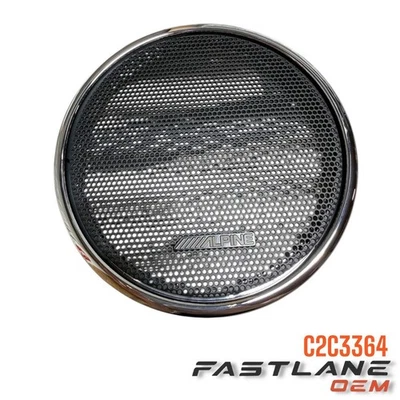 1998-2009 JAGUAR XJ8/XJR/X308 RR LH DOOR PANEL SPEAKER COVER NEW OEM C2C3364 - Image 1 of 4