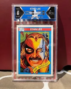Marvel Universe Serie 1 1990 #161 Stan Lee RCG 6.0 - Bild 1 von 2
