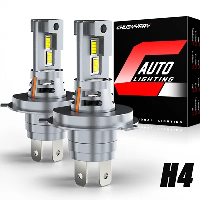 Para Yamaha 1990 1991-1999 XV1100 Virago - 2X 9003 H4 LED Faros Bombillas Blanco Foto 1 de 4