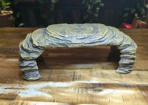 TetraFauna Schildkröte Reptil Lebensraum Panzer Brücke bemalt Felsstück Gips - Bild 1 von 5