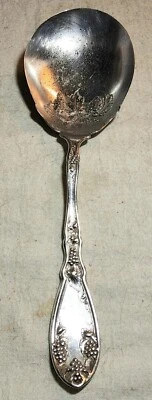 CUCHARA PARA SERVIR PLACA DE PLATA ORNAMENTADA ANTIGUA DE 9" DE WM. DISEÑO ELEGANTE A. ROGERS  Foto 1 de 4