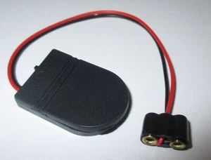 Kahlert 60883 Batteriehalter + Kupplung  schwarz m. Schalter für 1 x CR2032  NEU - Bild 1 von 2